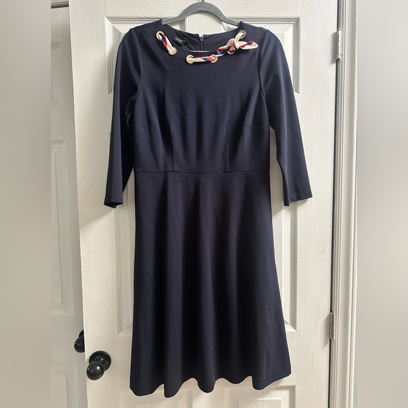 🆕 Talbots PONTE FIT & FLARE DRESS - Picture 2 of 9